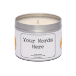 WaxyWix Slogan Candle - Your Words Here
