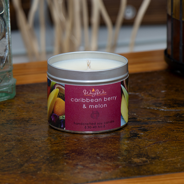 WaxyWix Caribbean Berry & Melon Soy Candle